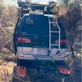 Wilga’s Mitsubishi Delica van was found abandoned in the Karroun Hill area.