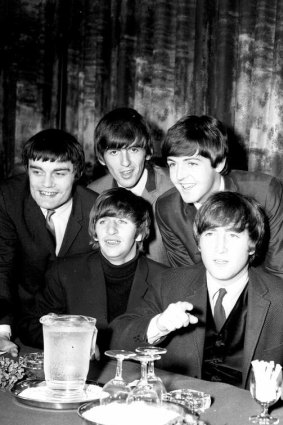 The Beatles at their Melbourne press conference, Southern Cross Hotel. 