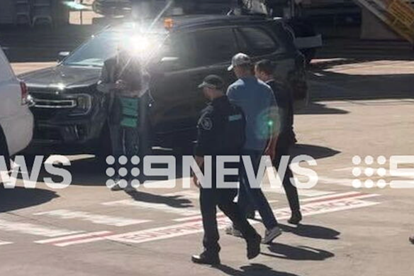 Ben Roberts-Smith was arrested at Sydney Airport on Tuesday morning.