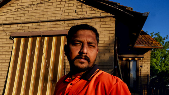 Former Polytrade worker Vimalsan Thalaisingam at his home