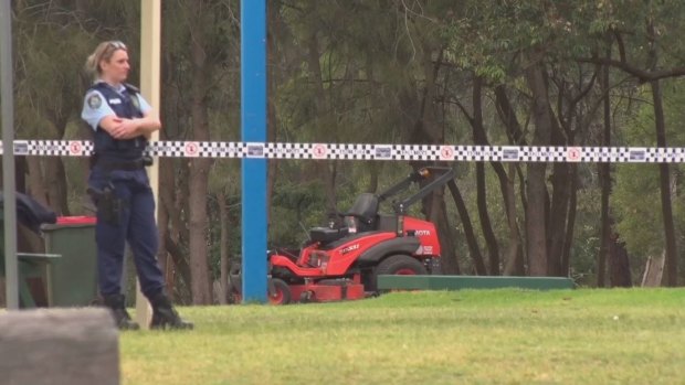 The body was found by a council worker who had been mowing the grass.