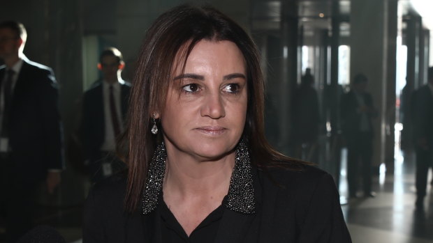 Senator Jacqui Lambie has demanded the Morrison government waive a Tasmanian government debt in return for her vote on income tax cuts.