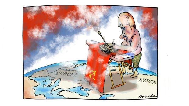 Illustration Matt Golding The Sunday Age Letters cartoon pub date 27th February 2022