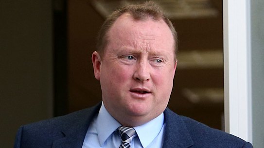 Horse racing trainer Wayne Hawkes.