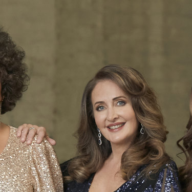 Casey Donovan, Marina Prior and Erin Clare bring the ’80s vibe to the Australian stage. 