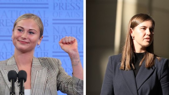 Grace Tame and Brittany Higgins have been strong advocates for survivors of sexually abuse.