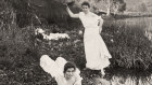 Blanche Violet Maher’s portrait of her two sisters at the river on Collaroy Station.