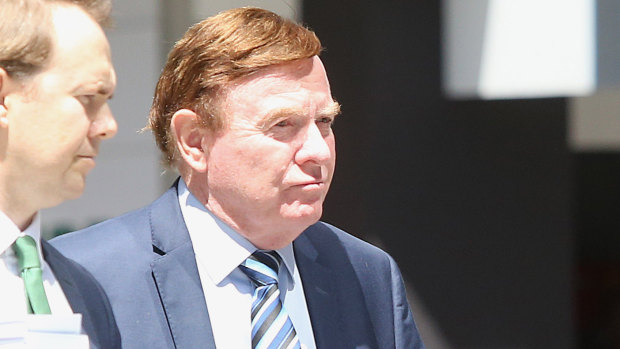Carl Wulff arrives at the Brisbane District and Supreme Court on Thursday,