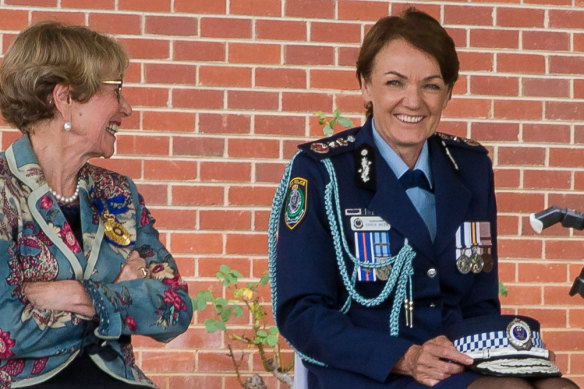 Commissioner Webb with NSW Governor Margaret Beazley. 