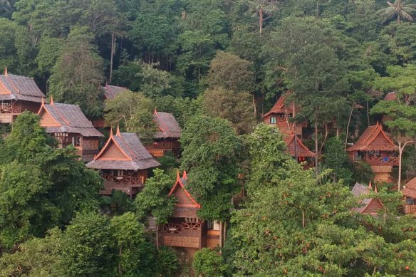 Bungalows have glorious views out over the Andaman Sea.