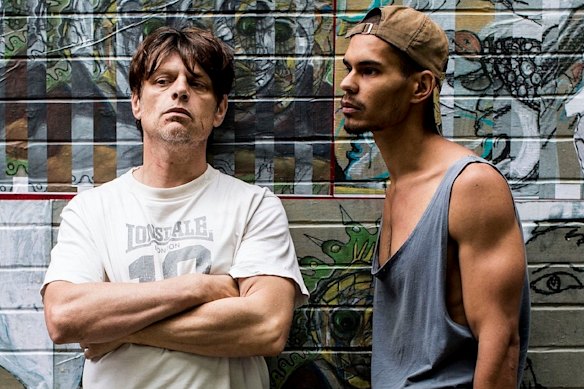 Malcom Kennard (left) and Mark Cole Smith in Pawno.