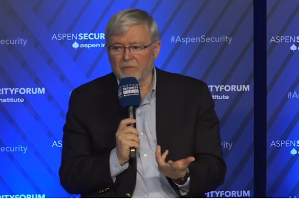 Kevin Rudd, Australia’s ambassador to the United States, at the Aspen Security Forum.
