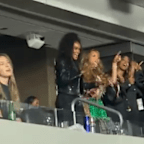 Beyoncé, Kelly Rowland and Michelle Williams reunited at a Jay-Z concert in LA.