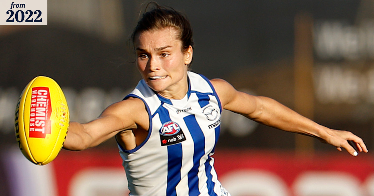AFLW 2022: Ashleigh Riddell sets AFLW record with North Melbourne Kangaroos
