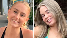 Holly Bowles (right) and her best friend Bianca Jones (left), aged 19, had been enjoying a backpacking holiday with friends in Laos.