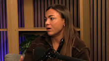 Millie Elliott speaks on the Say Less with Millie, Keeley and Kernick podcast