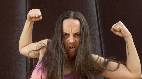 Carly Sheppard as her later ego Chase, a Frankston bogan