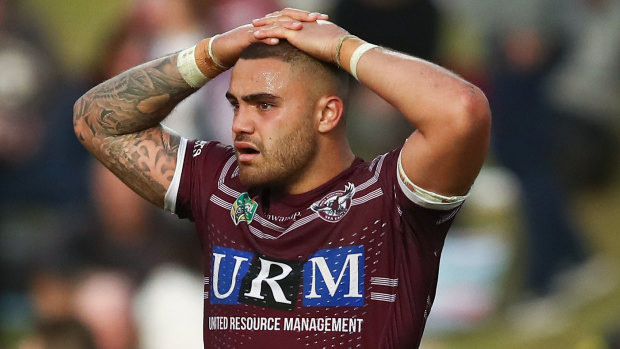 Undermanned: Walker could return for Manly against the Sharks.