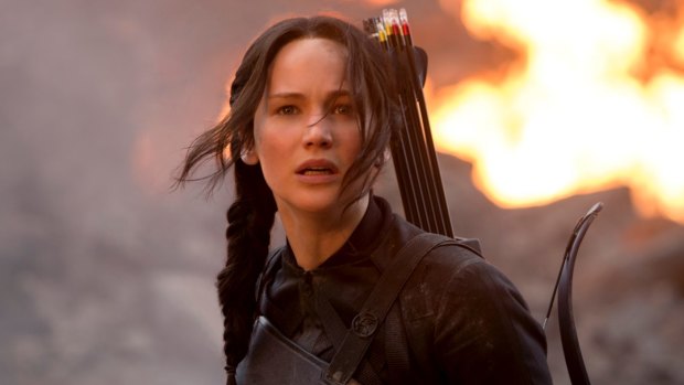 Jennifer Lawrence starring in the final film of the book trilogy, The Hunger Games: Mockingjay - Part 3.