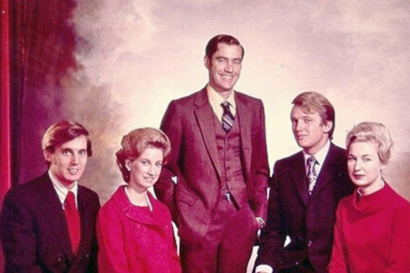 The Trump siblings - from left, Robert, Elizabeth, Fred jnr, Donald and Maryanne - in an undated photo. 
