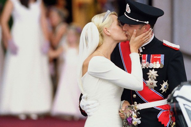 The Wedding Of Crown Prince Haakon Of Norway & Mette-Marit In Oslo in August 2001
