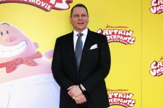 Dav Pilkey, pictured at the premiere of “Captain Underpants: The First Epic Movie” in Los Angeles in 2017, has apologised.