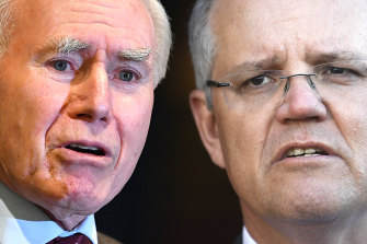 The last time the RBA lifted rates in an election campaign, John Howard (left) was facing Kevin Rudd. As Scott Morrison (right) and Anthony Albanese head to the polls, markets again expect the RBA to move.
