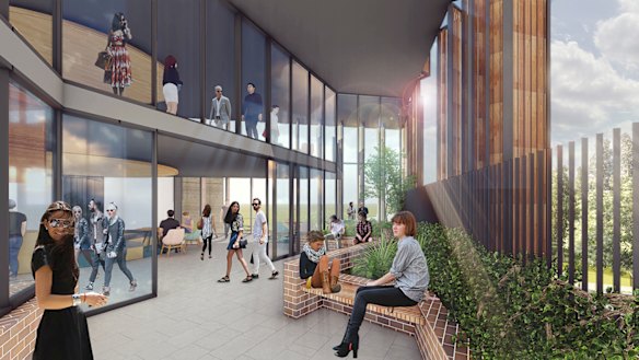 Artist impression of Wright Hall. 
