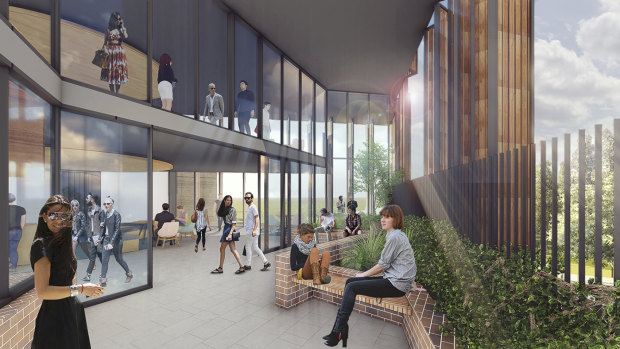 Artist impression of Wright Hall. 