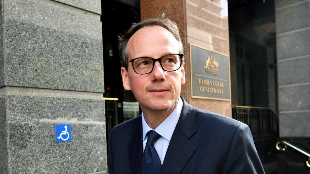 Australian Securities & Investments Commission chairman James Shipton leaves the banking royal commission hearings in November. 