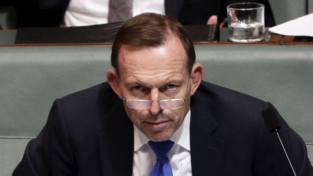 'It's personal': former prime minister Tony Abbott.