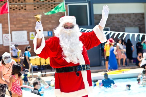 Santa will make a guest appearance in Epping at this Christmas pool party. 