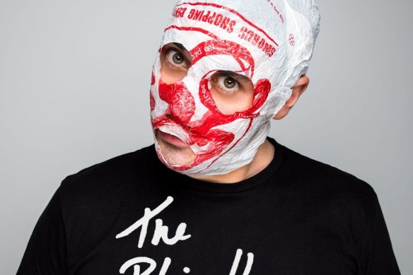 The Blindboy Podcast host, who sports a plastic bag as a mask to protect his identity.