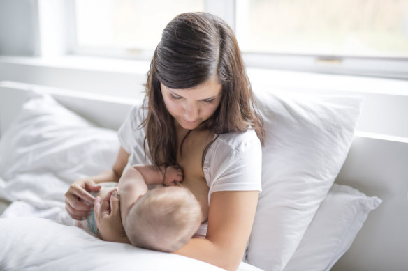 The Australian government and the World Health Organisation both recommend exclusive breastfeeding for the first six months of life.