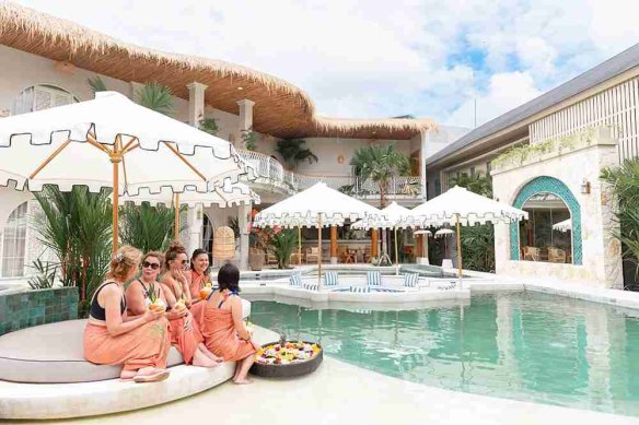 The saltwater lagoon pool at Canguu’s Escape Haven.