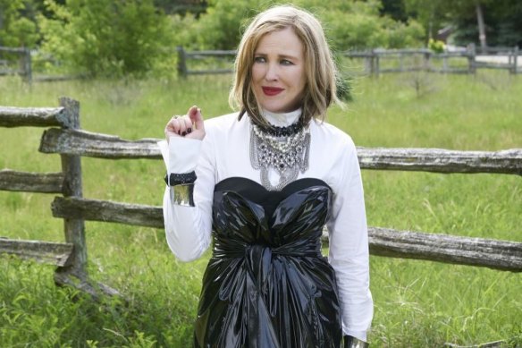 O'Hara as the uniquely styled Moira Rose in Schitt's Creek. 
