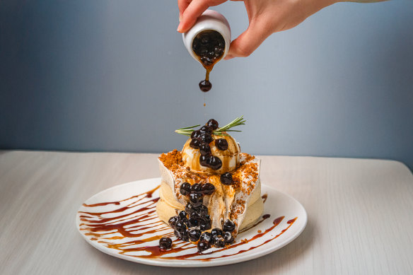 Pancakes get wild at Adozen Adozen, which offers flavours from tiramisu to dark chocolate.