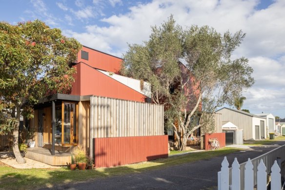 Olive Tree House, half the size of the average Australian home, in Stockton, Newcastle.