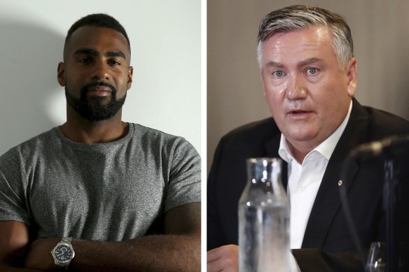 Heritier Lumumba and Eddie McGuire.