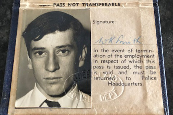 Wayne Smith’s first press pass in 1971.