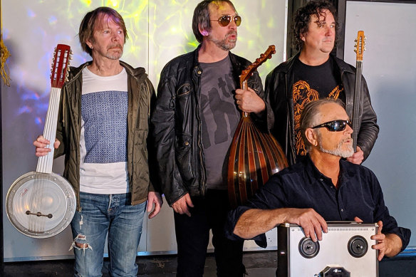 Steve Kilbey, right, and his band The Winged Heels.
