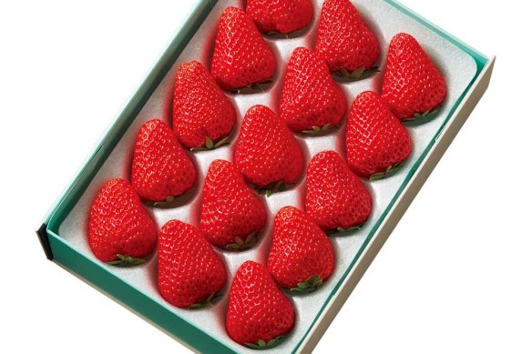 Shinjuku Takano Strawberries sell online for as much as 5940 yen ($60).