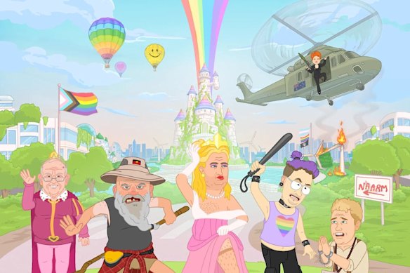 Mark Nicholson, the creator of Pauline Hanson’s A Super Progressive Movie, is a One Nation candidate for the Victorian upper house.