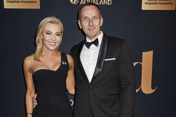 Ellie and Charlie Aitken at the elite charity fundraiser the Gold Dinner in 2019.