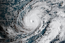 This satellite image released by NOAA shows Hurricane Lowell approaching Hawaii, Sunday, Sept. 6, 2026. (NOAA via AP)