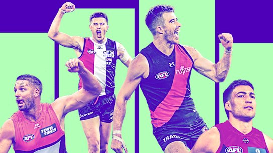 Jesse Hogan, Rowan Marshall, Zach Merrett and Jack Viney are likely to feature in the trade period. 