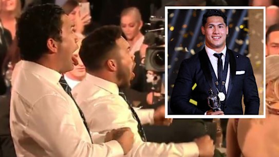 Rousing impromptu haka marks Tuivasa-Sheck's Dally M Medal