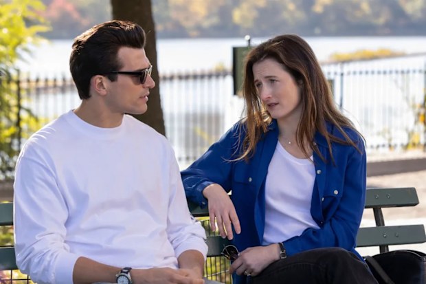 Paul Anthony Kelly and Grace Gummer in Love Story