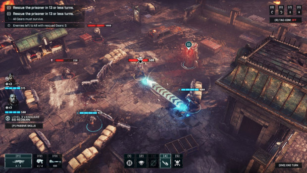 Gears Tactics brings an overhead perspective to familiar cover-based gameplay.