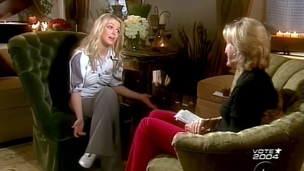 Britney Spears speaking to Diane Sawyer in a 2003 interview.
